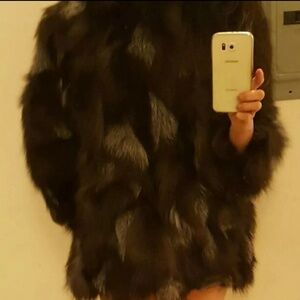 Brand new genuine fox fur coat sz 8-10